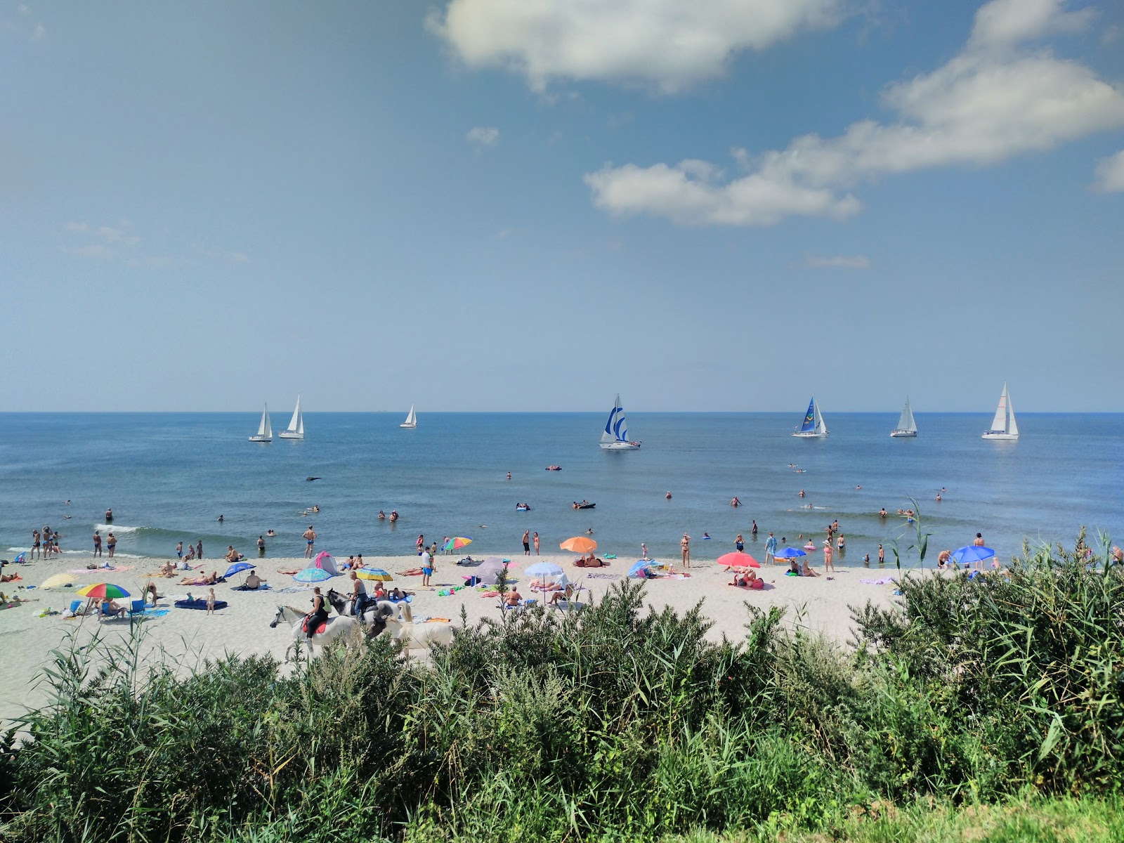 Foto av Vitland Beach med beige sand yta
