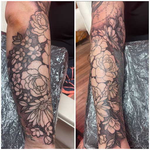 Explore michael name tattoo ideas, creative tattoo ideas in Clintonville, available at Honey Heart Tattoo