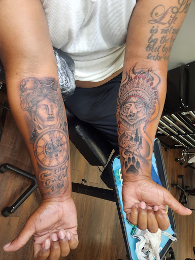 Explore grandchildren tattoos ideas, creative tattoo ideas in Moss Point, available at DaBomb Tattoo,piercing, and Paint and sip