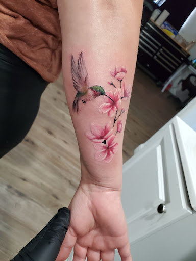 Explore tattoo ideas running, creative tattoo ideas in Fresno, available at Happy Client Tattoo