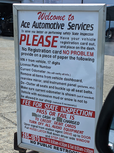 Car Inspection Station «Ace Automotive Services», reviews and photos, 309 E Mercury Blvd C, Hampton, VA 23663, USA