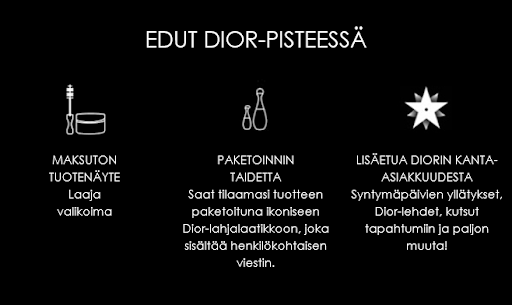 Dior-myymälät Helsinki