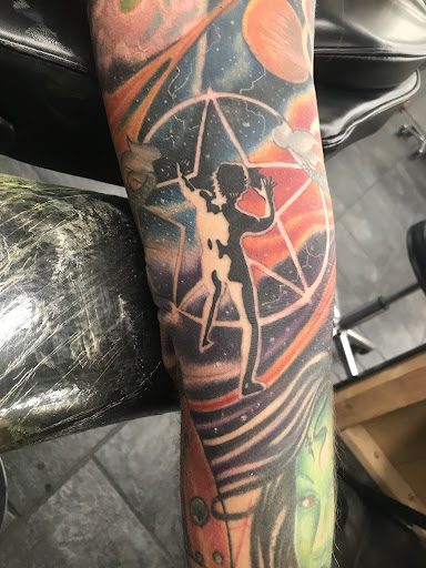 Explore climbing tattoo ideas, creative tattoo ideas in San Marcos, available at Locally Famous Tattoo