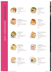 Carte du LADY SUSHI AUCAMVILLE à Toulouse