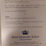 Photo n°3 de l'avis de Karo. fait le 04/01/2020 à 21:02 sur le  Hotel Deutscher Kaiser - Lübeck à Lübeck