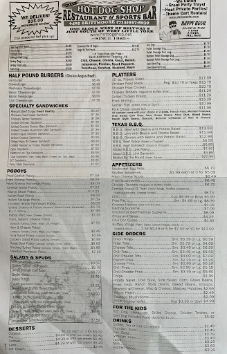 American Restaurant «The Hot Dog Shop», reviews and photos, 6405 Brittmoore Rd #16, Houston, TX 77041, USA