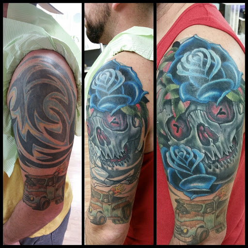 Explore ladies arm tattoo ideas, creative tattoo ideas in Syracuse, available at Oculus Tattoo Lounge