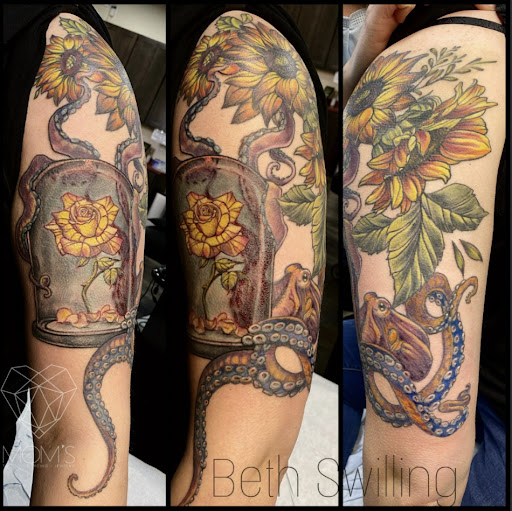 Explore tattoo ideas for birth months, creative tattoo ideas in Spokane, available at Moms Custom Tattoo & Body Piercing