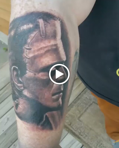 Explore art the clown tattoo ideas, creative tattoo ideas in New Milford, available at Kang Tattoo