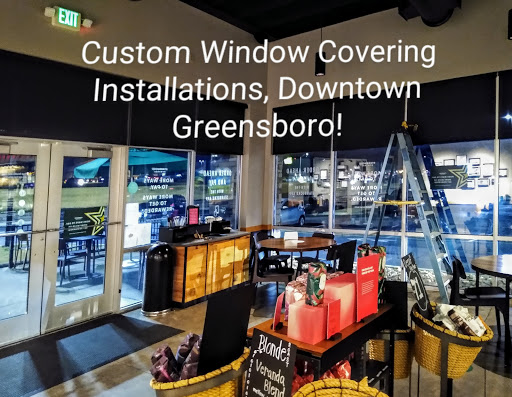 Custom Window Covering Installations 301 s elm st downtown Greensboro