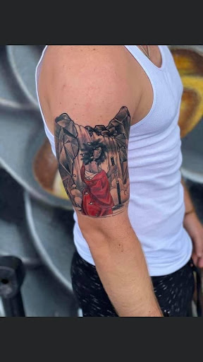 Explore side arm tattoo ideas, creative tattoo ideas in Goose Creek, available at Red Kirin Tattoo