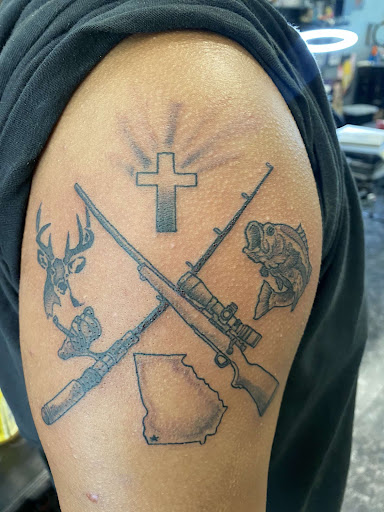 Explore tattooed wedding ring ideas, creative tattoo ideas in Tallahassee, available at Studio B Tattoos and Piercings