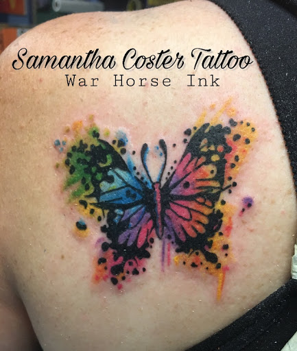 Explore new born tattoo ideas, creative tattoo ideas in Kent, available at War Horse Ink