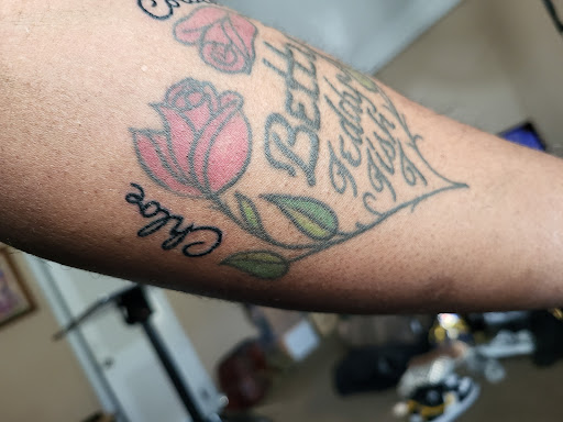 Explore upper arm sleeve tattoo ideas, creative tattoo ideas in Douglasville, available at Long Island Ink Tattoo & Piercing