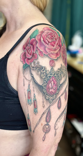 Explore dad and son tattoo ideas, creative tattoo ideas in Papillion, available at Moon Water Tattoo