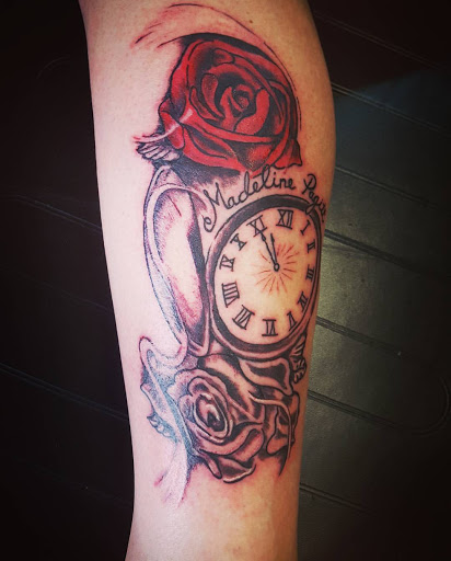 Find arm band tattoo ideas for your next unique tattoo in Traverse City at Pinups & Needles