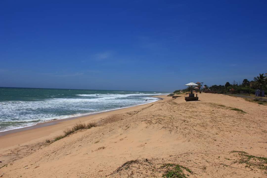 Foto di Chothavilai Beach con una superficie del sabbia fine e luminosa