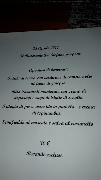 Ristorante da Stefano à Teulada menu