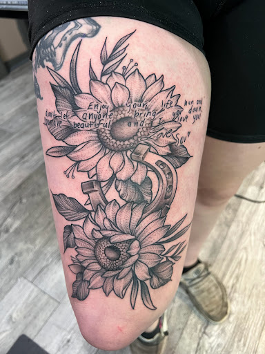 Explore billiards tattoo ideas, creative tattoo ideas in Kingsford, available at Deft Tattoo Studio