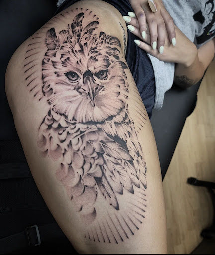Explore spawn tattoo ideas, creative tattoo ideas in Cedar Falls, available at The Iron Quill Tattoo Parlor
