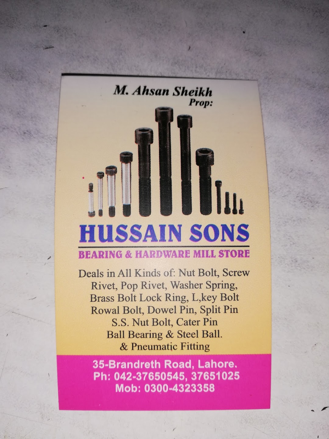 Hussain Sons Hardware & Mill Store