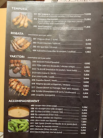 Sushido à Strasbourg menu