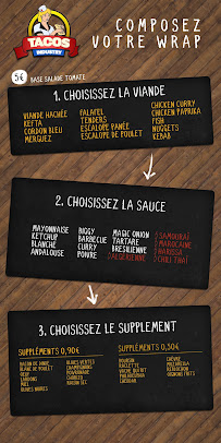 TACOS INDUSTRY à Toulouse menu