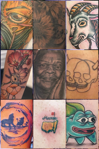 Explore til death tattoo ideas, creative tattoo ideas in Augusta, available at Mr. Tattoo