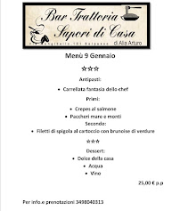 Restaurant Bar Trattoria Sapori di Casa di Alia Arturo à Belpasso - menu / carte