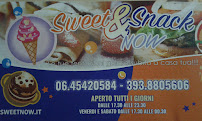 Menu du Sweet Now à Rome