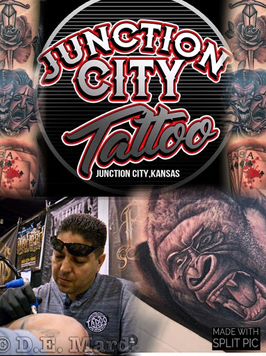 Explore man leg tattoo ideas, creative tattoo ideas in Junction City, available at Junction City Tattoo