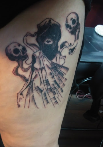 Explore afro samurai tattoo ideas, creative tattoo ideas in Douglasville, available at Long Island Ink Tattoo & Piercing