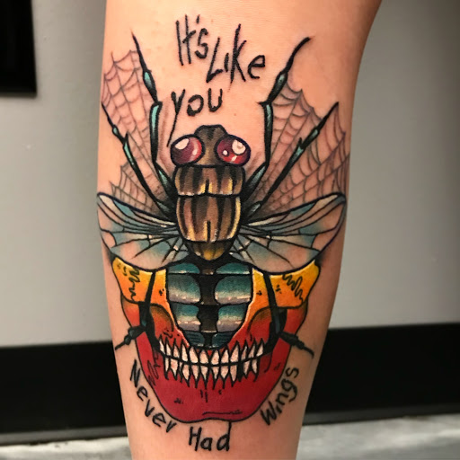 Explore matching tattoo ideas for husband and wife, creative tattoo ideas in Edgewood, available at Evolved Body Arts