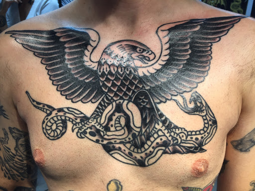 Explore moon tattoo ideas for men, creative tattoo ideas in Neptune, available at Neptune Tattooville