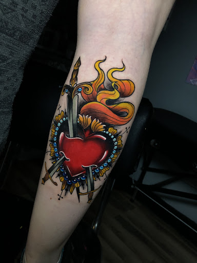 Explore time heals tattoo ideas, creative tattoo ideas in Asheboro, available at BlackHeart Tattoo