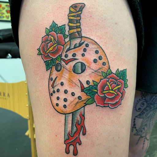 Explore mf doom tattoo ideas, creative tattoo ideas in Raleigh, available at Raleigh Tattoo Company