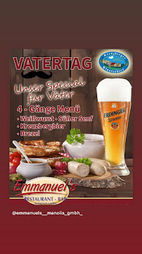 Emmanuels Restaurant & Bar manolis Gmbh à Bad Kissingen carte