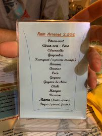 Restaurant créole L’île Maurice à Grenoble (le menu)