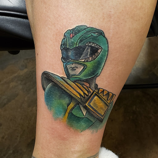 Explore hammerhead shark tattoo ideas, creative tattoo ideas in Westfield, available at Atomic Tattoo