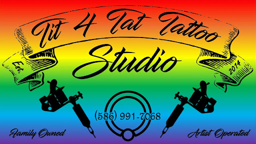 Tit 4 Tat Tattoo Studio Inc., 45571 Mound Rd, Shelby Charter Township, MI 48317, USA, 