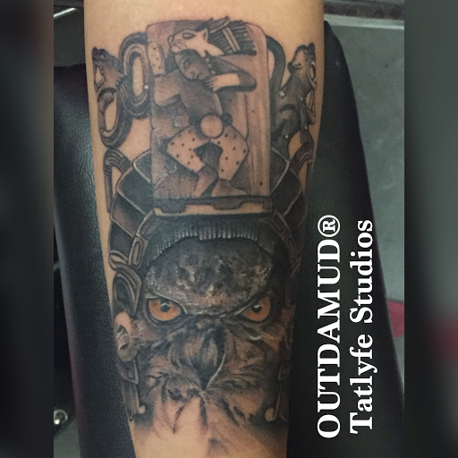 Explore elbow tattoo ideas male, creative tattoo ideas in Savannah, available at Tatlyfe Studios