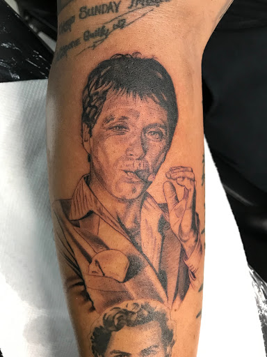 Explore hot air balloon tattoo ideas, creative tattoo ideas in Forney, available at Supernatural Tattoo Studio