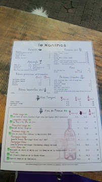 Restaurant Le Xanthos à Montreuil - menu / carte