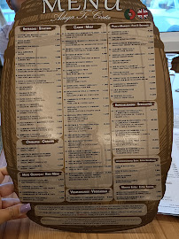 Menu / carte de ADEGA TICOSTA - Cozinha Tradicional Portuguesa - Tradicional Portuguese Cuisine à Albufeira