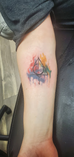 Explore biblical hellscape sleeve tattoo ideas, creative tattoo ideas in West Bend, available at Frenchys Tattoos & Co LLC