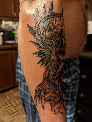Explore sketch tattoo drawing ideas, creative tattoo ideas in Titusville, available at Beatty Switchblade 347 Tattoo