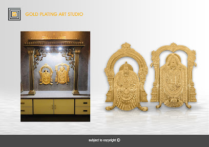 Gold Plating Art Studio LLP | Temple Gopura kalasam | Brass Pooja Door | Metal wall mural | 24kt Hard Gold Plating in Chennai
