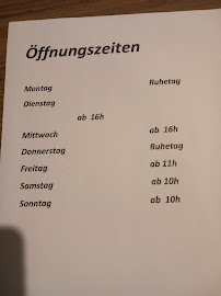Menu du Gasthaus Dobler à Fensterbach