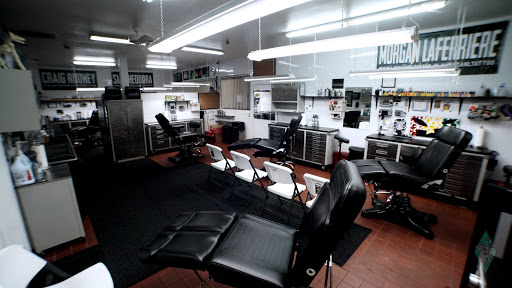 Explore sleeve tattoo background ideas, creative tattoo ideas in Saint Petersburg, available at Lucky You Tattoo