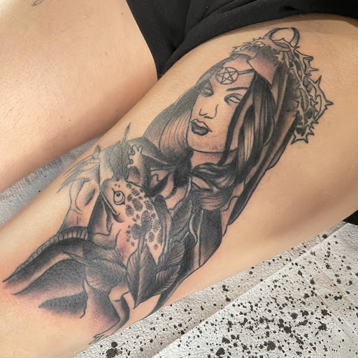 Explore name tattoo ideas for woman, creative tattoo ideas in Buffalo, available at True Gloom Tattoo Studio